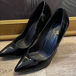 Versace  Black Patent Leather Heels